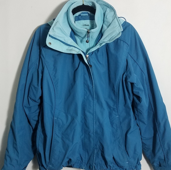 L.L. Bean Jackets & Blazers - Warm LLBean 3 in 1 teal blue winter ski jacket, L